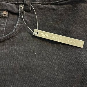 ASOS black denim skirt